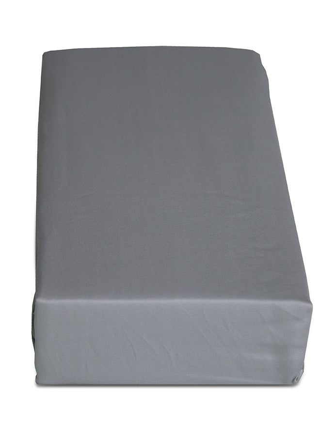 Cannon Cannon Fitted Sheet Single 1Pc Plain Light Grey C  - Image 1