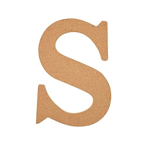 Plaid Unfinished Wood Letter 5 Wooden Surface Perfect for DIY Arts and Crafts Projects 63572 - Image 1