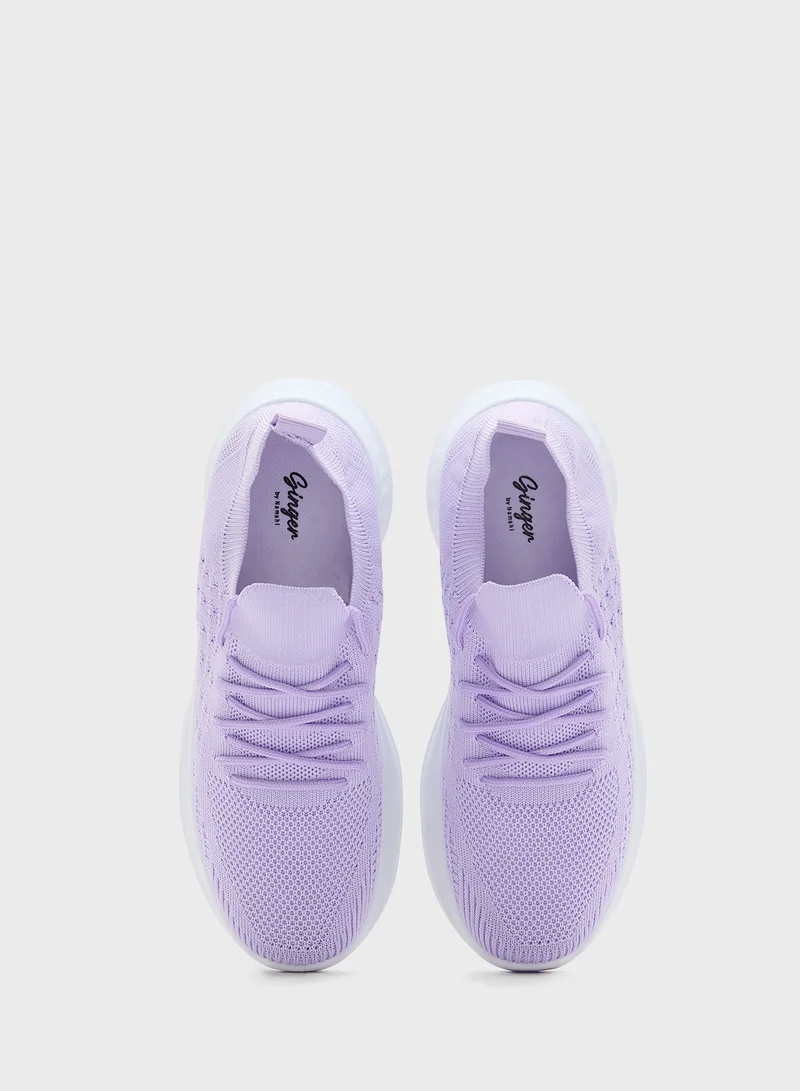 Ginger Fly Knit Breathable Comfort Sneakers