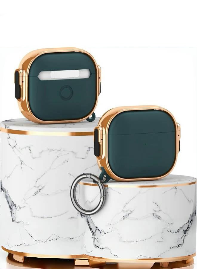 case for AirPods Pro 2nd Generation Cover Secure Lock Clip AirPod Pro 2 case Full Protective Cover for AirPod Pro 2  AirPod Pro,for Airpods 3,Green - Image 2