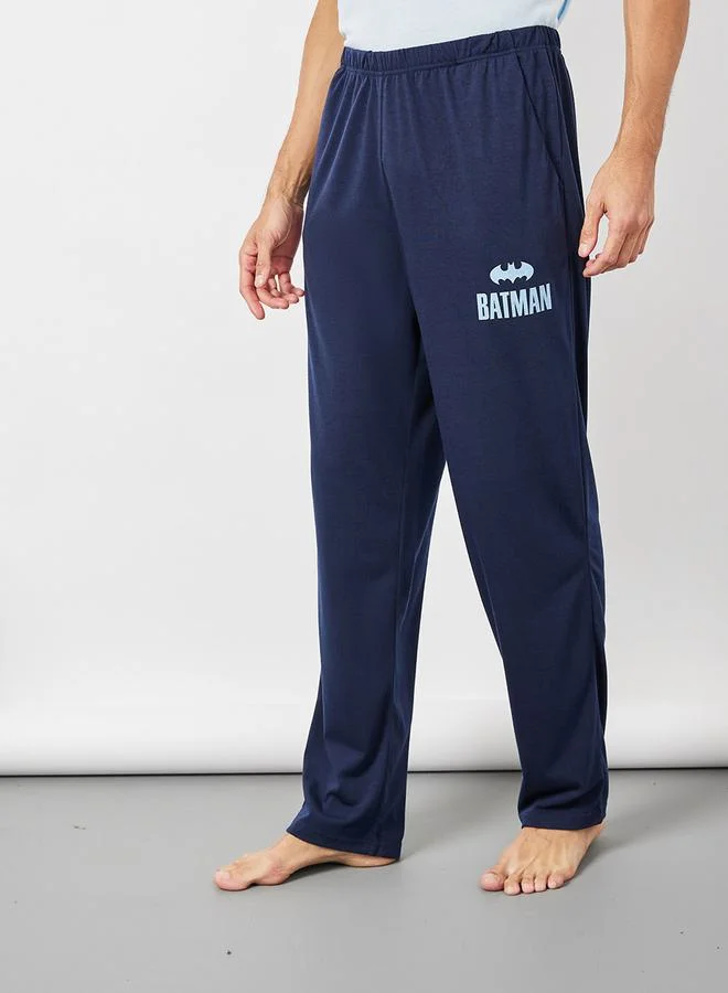 Styli Batman Graphic Print T-Shirt & Printed Pyjama Set