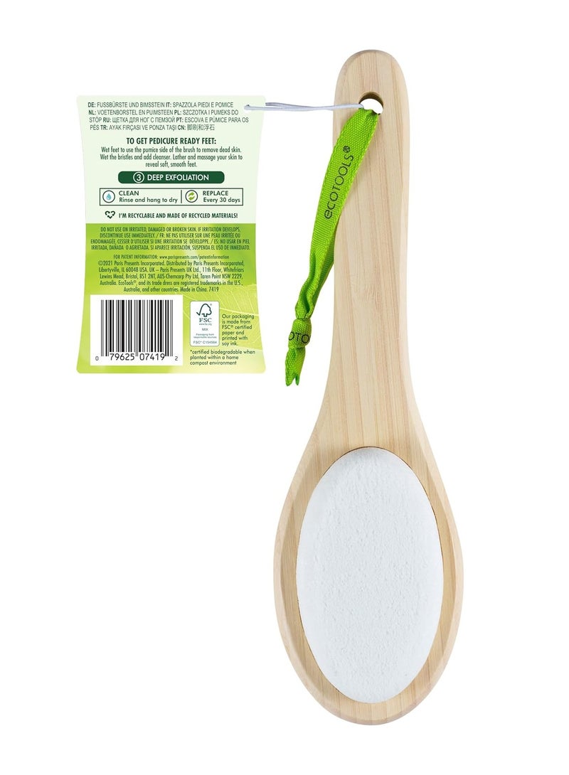 Ecotools Eco Tools Bamboo and Pumice Foot Brush - Image 2