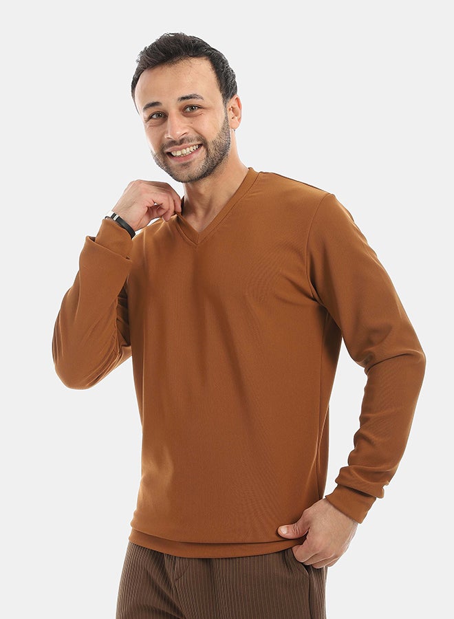 Red Circle Falafel V Neck Pajamas & trikoh Pants men - Image 2