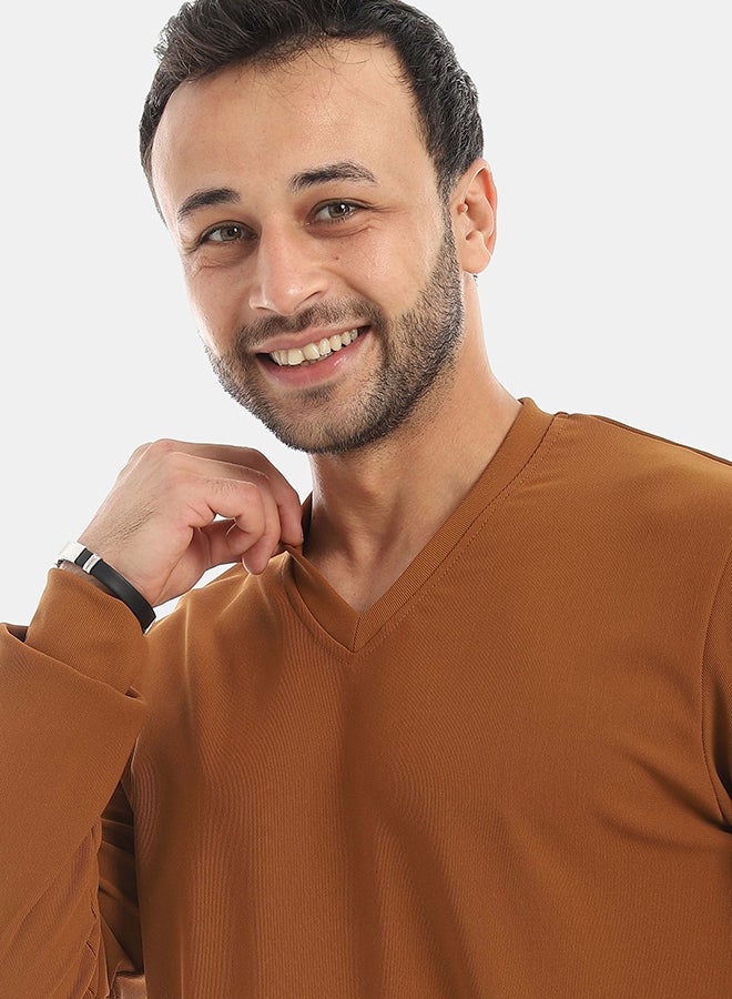 Red Circle Falafel V Neck Pajamas & trikoh Pants men - Image 4