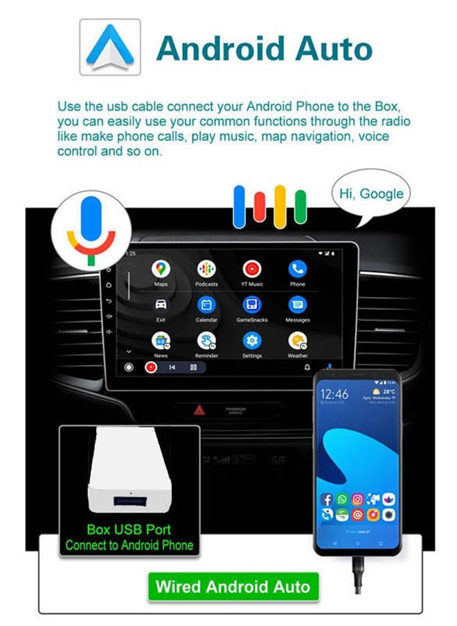 Speed - HQ Car Smart Box for Wired CarPlay and Android Auto Multimedia Player for Only Car Android Screen - Image 1