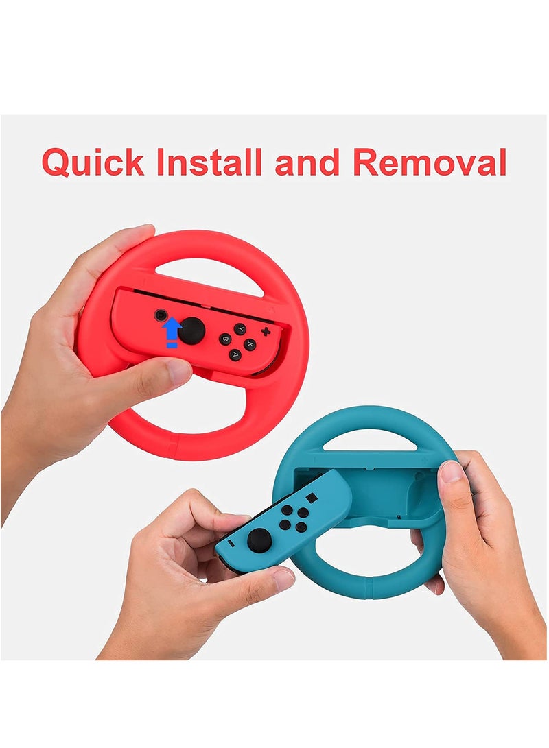 HB-S002 2Pcs Game Wheel Compatible with Nintendo Switch Joypad Handle Steering Wheel NS Switch Controller - Image 3