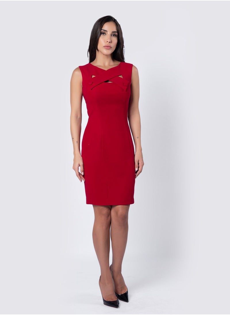 NIVA FASHION HOUSE - Detachable Cape Style Torso Dress - Image 1