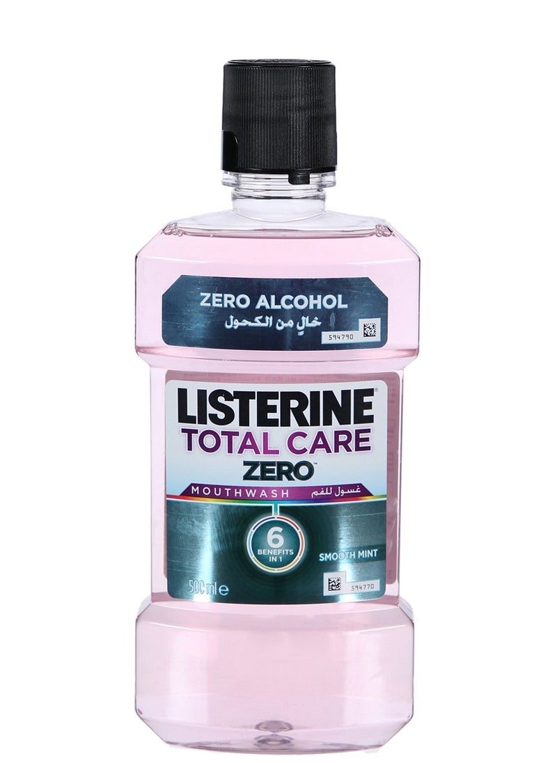 Listerine 6 in 1 Total Care Zero Mouthwash Smooth Mint Mouth Rinse 500ml 