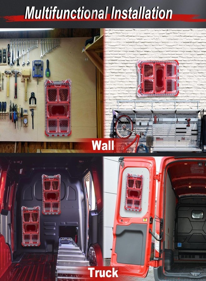DNShorix Folding Packout Mount for Milwaukee Packout Toolbox Side Storage, Rugged All-metal Frame, Compatible with Rails No Drilling Required, Saving Space, Can be Mounted on Wall or Floor - Image 5