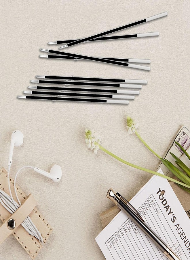 Bcautay 30 Piece Ballpoint Refills 1 mm Medium Point Tip Retractable Ballpoint Pen Refills for Journal Writing Office and School Supplies - Image 4