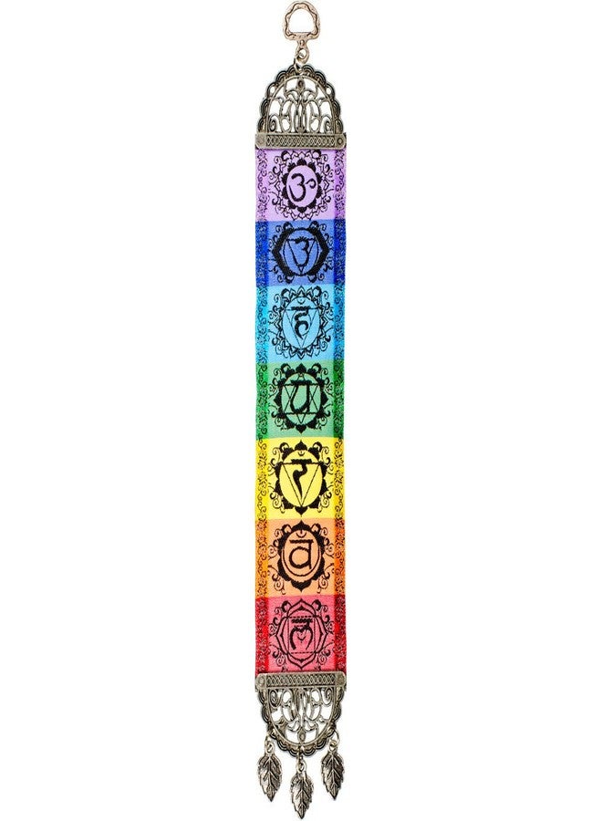 13" Hanging Woven Narrow Carpet - 7 Chakras