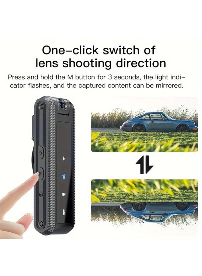 Black Wearable Camera 1080P Night Vision 360 Rotating Lens USB C Rechargeable - Image 4