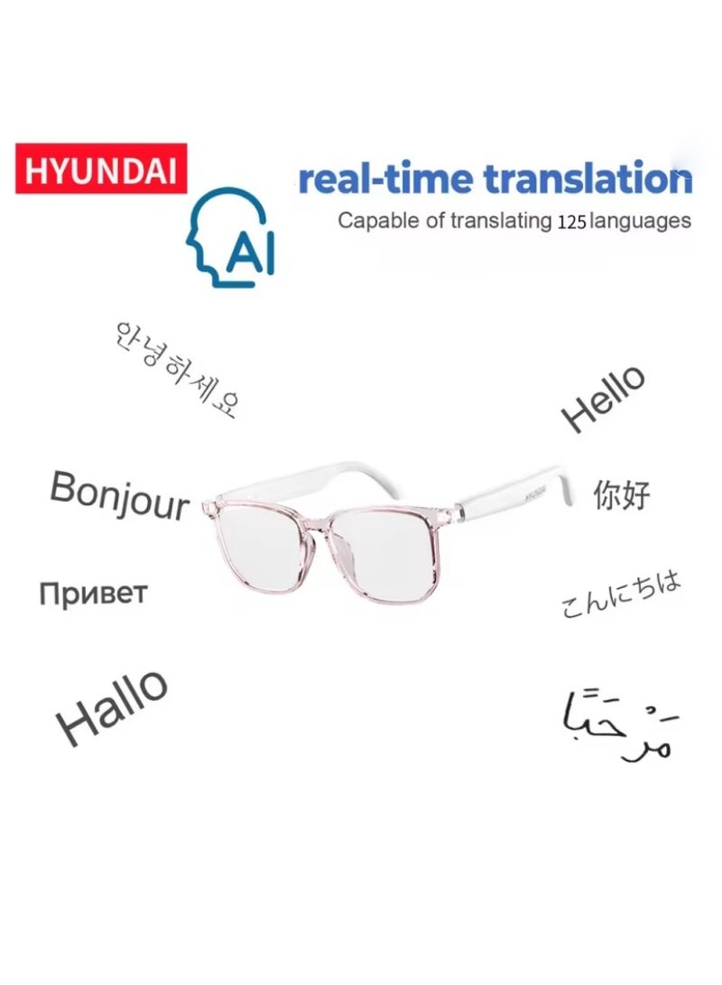 HYUNDAI AI Intelligent Bluetooth Real-time Translation Subtitles Super Glasses Multi-language Simultaneous Translation  - Image 1