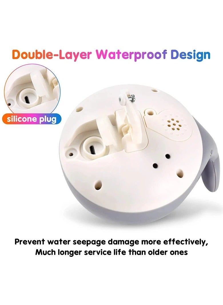 AROAQ Baby Light Up Bath Toys Whale Automatic Sprinkler Bathtub Toy with Music and LED Lights for Kids Infant Swim Pool Bathroom - Image 3