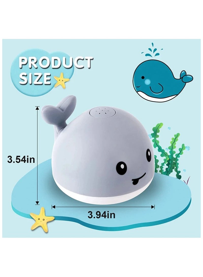 AROAQ Baby Light Up Bath Toys Whale Automatic Sprinkler Bathtub Toy with Music and LED Lights for Kids Infant Swim Pool Bathroom - Image 5