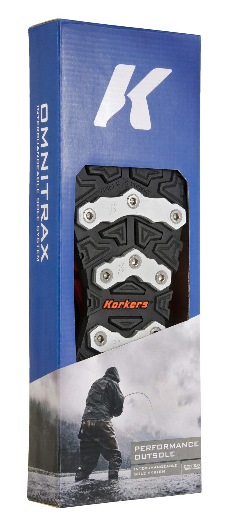 Korkers OmniTrax v3.0 Interchangeable Sole - Triple Threat Aluminum Bar - Size 11 - Image 2