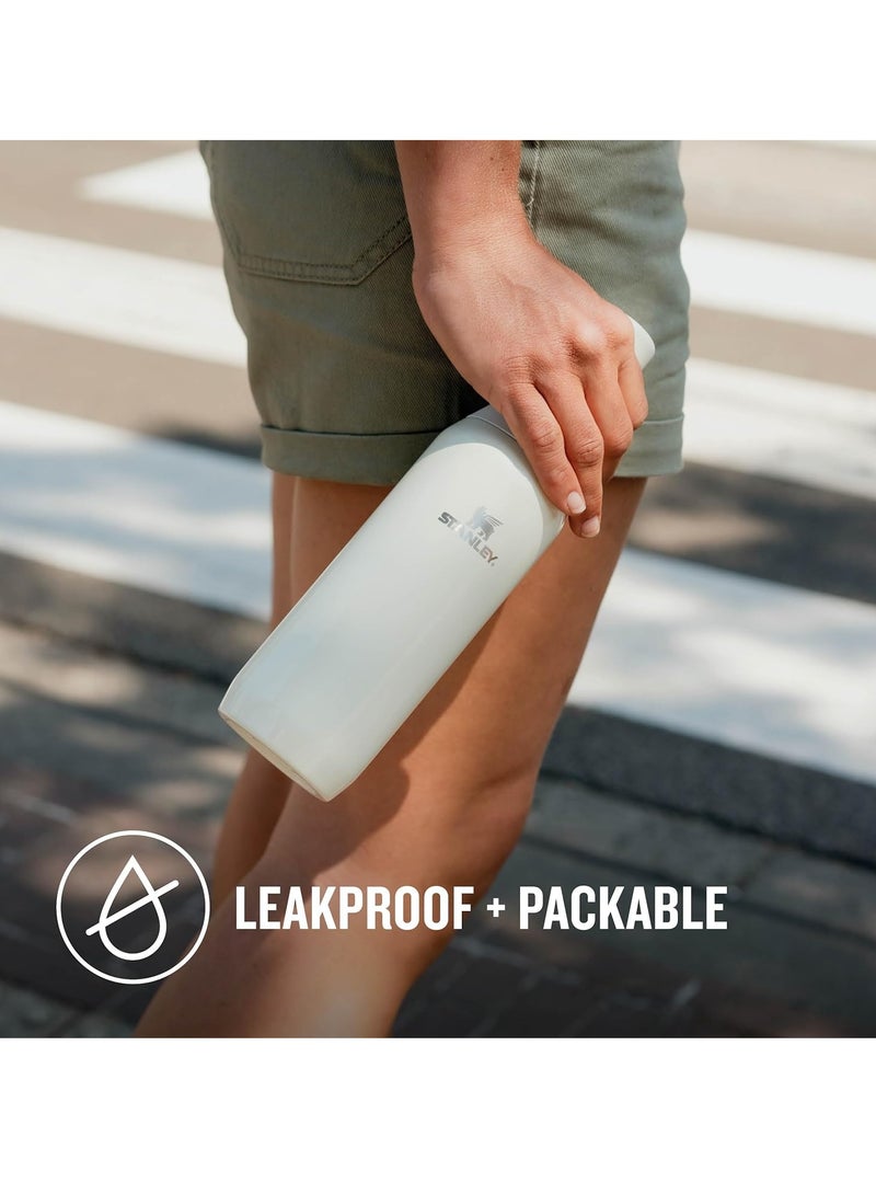 Stanley All Day Slim Leakproof Water Bottle 20Oz | 6Hr Cold, 11Hr Iced | Bpa-Free Recycled Stainless Steel | Double Opening For Ice & Easy Cleaning | Dishwasher Safe & Car Cup Holder Compatible - Image 4