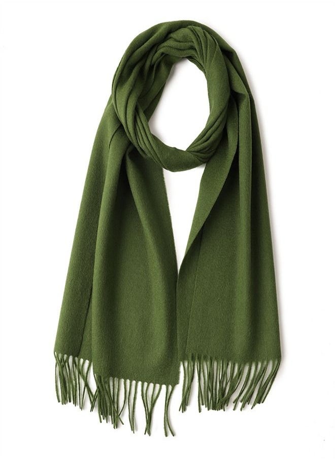 Loquat - Solid Color Soft And Comfortable Wool Scarf - Image 1