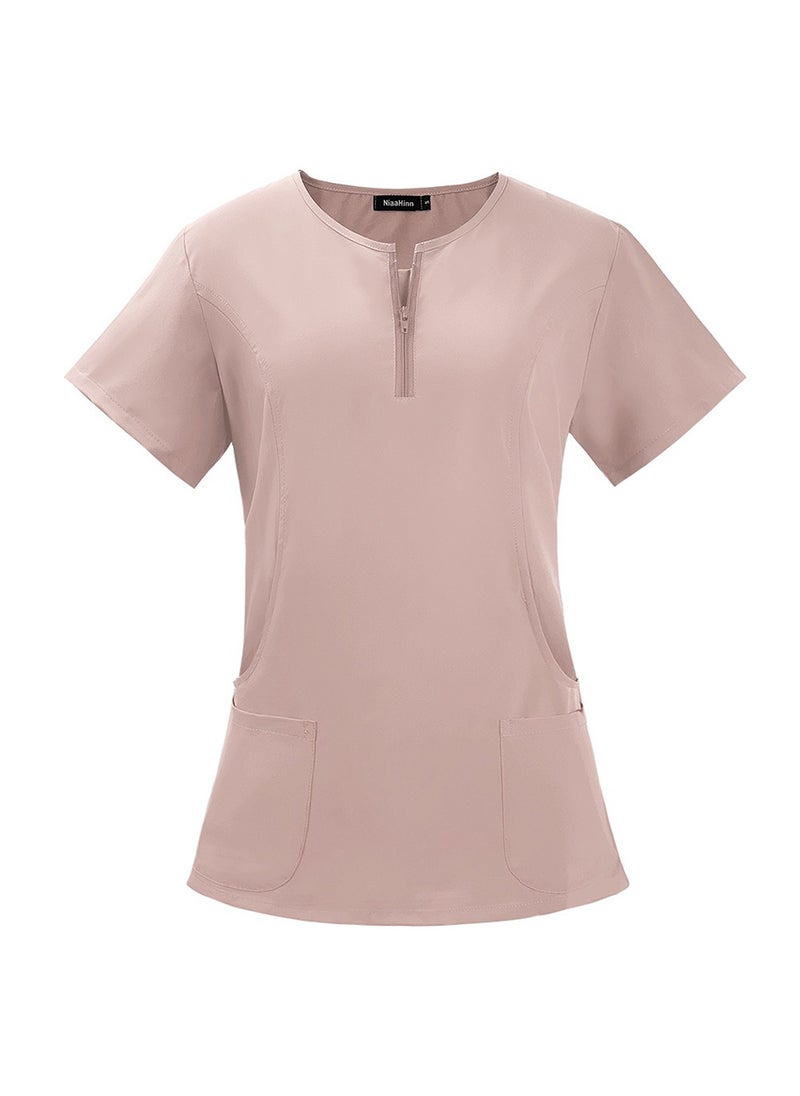 Generic Women's Medical Scrub, Soft and Comfortable Lycra Polyester Blend, 2 Piece Set, Ideal for Medical Environments  - Image 3
