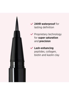 IT COSMETICS IT Cosmetics Superhero Liquid Eyeliner Pen, Black - 24-Hour Waterproof Formula Won’t Smudge or Fade - With Peptides, Collagen, Biotin & Kaolin Clay - 0.03 fl oz  - Image 3