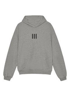 Unisex Heavyweight Hoodie with Three-Stripe Design Deep oats are not fleece-lined and are too big