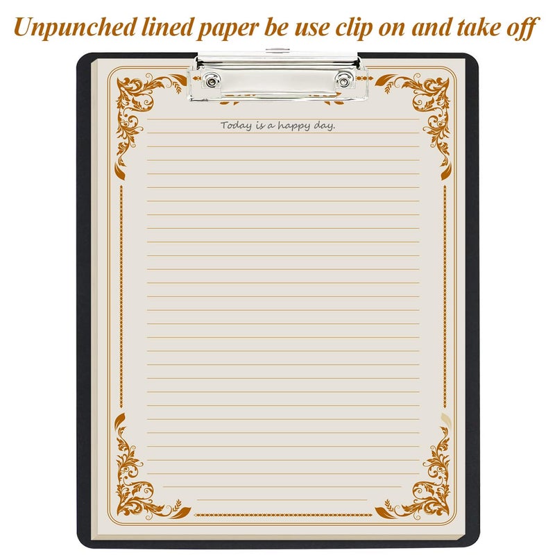 Yaridar Vintage Lined Letter Paper - 100 Sheets, Stationary Paper for Writing Letters with Lines & Antique Border Design for Stationery Writing Papers,Invitations & Notes, 100gsm, 8.5'' x 11'', Brown - Image 3