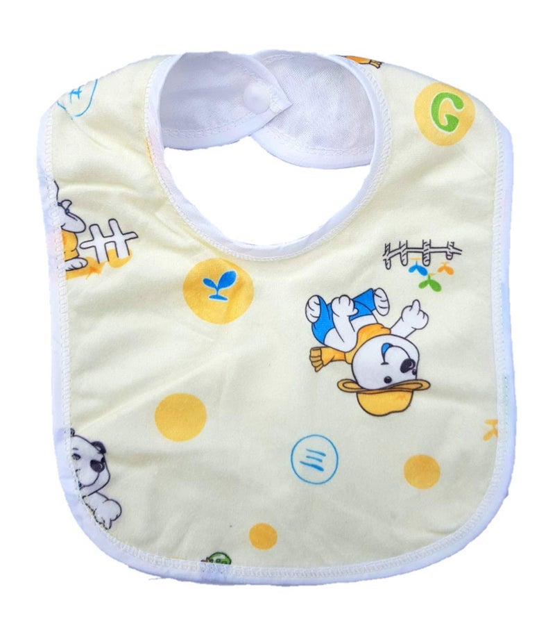 BRANDONN Newborn Baby's Fashions Double Layered Waterproof Button Bibs (Multicolour) - Image 3