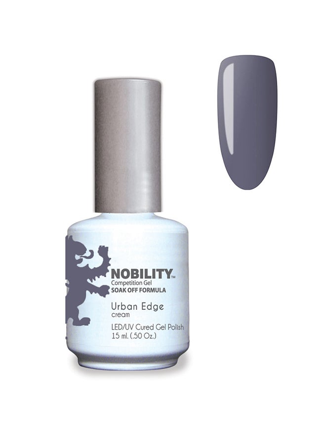 Lechat Nobility Nail Lacquer Polish Urban Edge Color Deep Purple Taupe Cream 15 ml Nbgp173