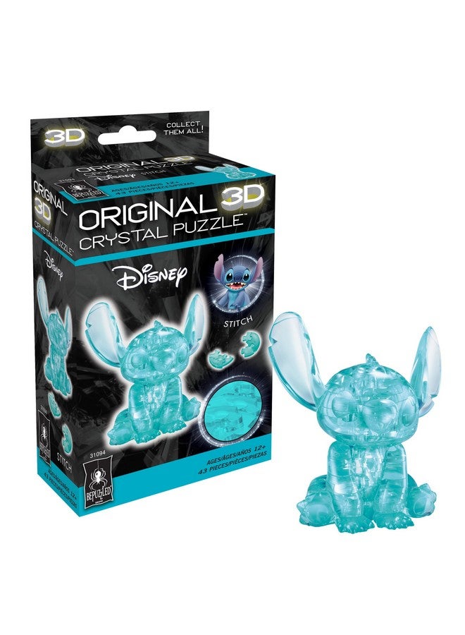 BePuzzled, Disney Stitch Original 3D Crystal Puzzle, Perfect for Puzzlers Ages 12 and Up, Challenging to Complete and Beautiful to Display, Collect Them All - Image 1