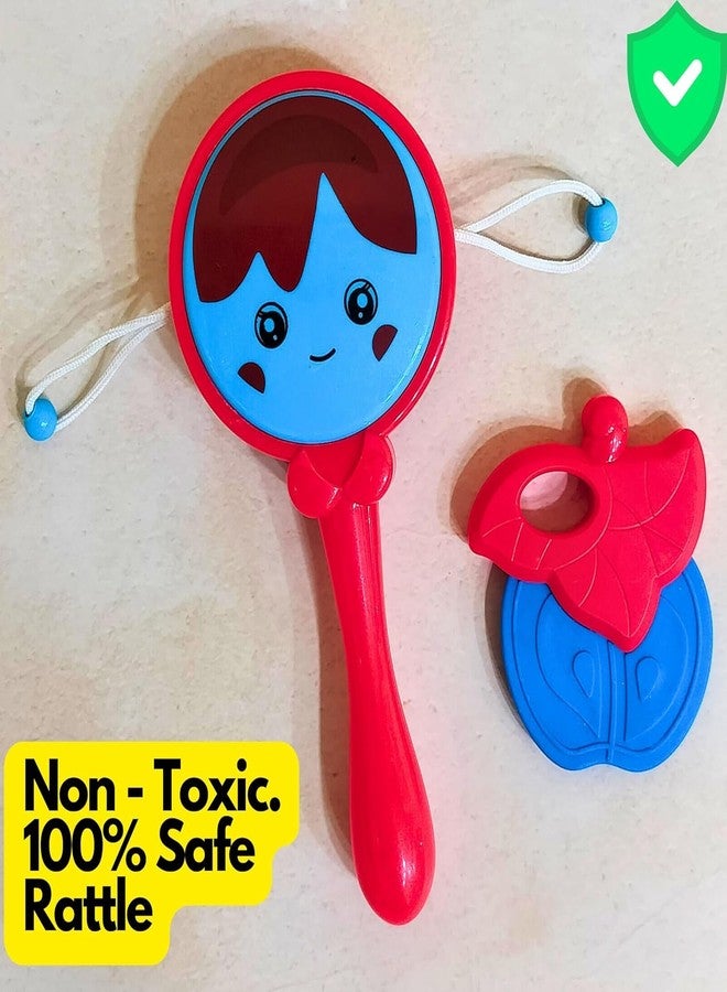 Euphoria Rk Toys Baby Rattle with Teether | 6-Month Toys, Ideal for 4 to 12 Months, Stimulating Rattles for Infants (Random Color) - Image 2