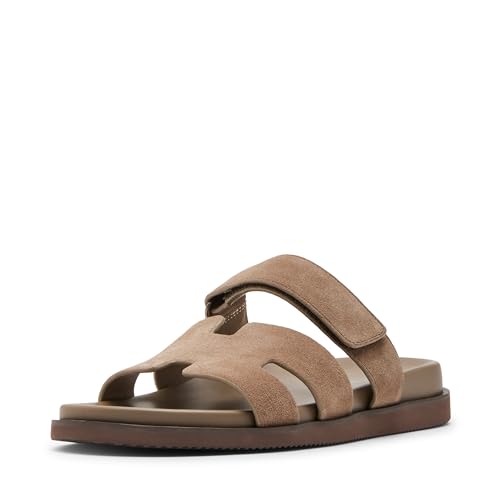 Steve Madden Men's MAIVEN Fashion Sandals, Taupe Suede, 7 - Image 3