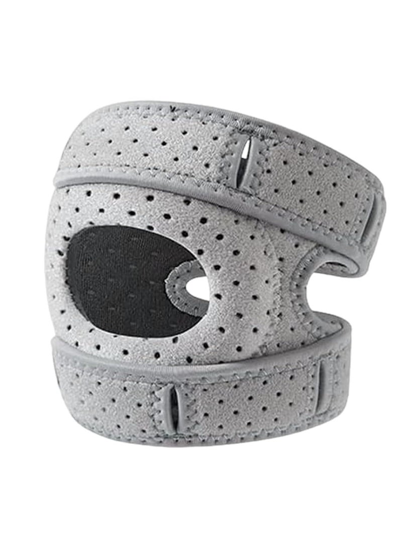 أونليماي فقط دعامة الركبة، عبوة من قطعتين من وسادات الرضفة لإعادة محاذاة مفصل الركبة أثناء الحركة، دعامات أكمام قابلة للتعديل لدعم الأوتار للغضروف المفصلي، وهشاشة العظام، والتعافي من الإصابات، وتمارين الجري (قابلة للتعديل) - Image 1