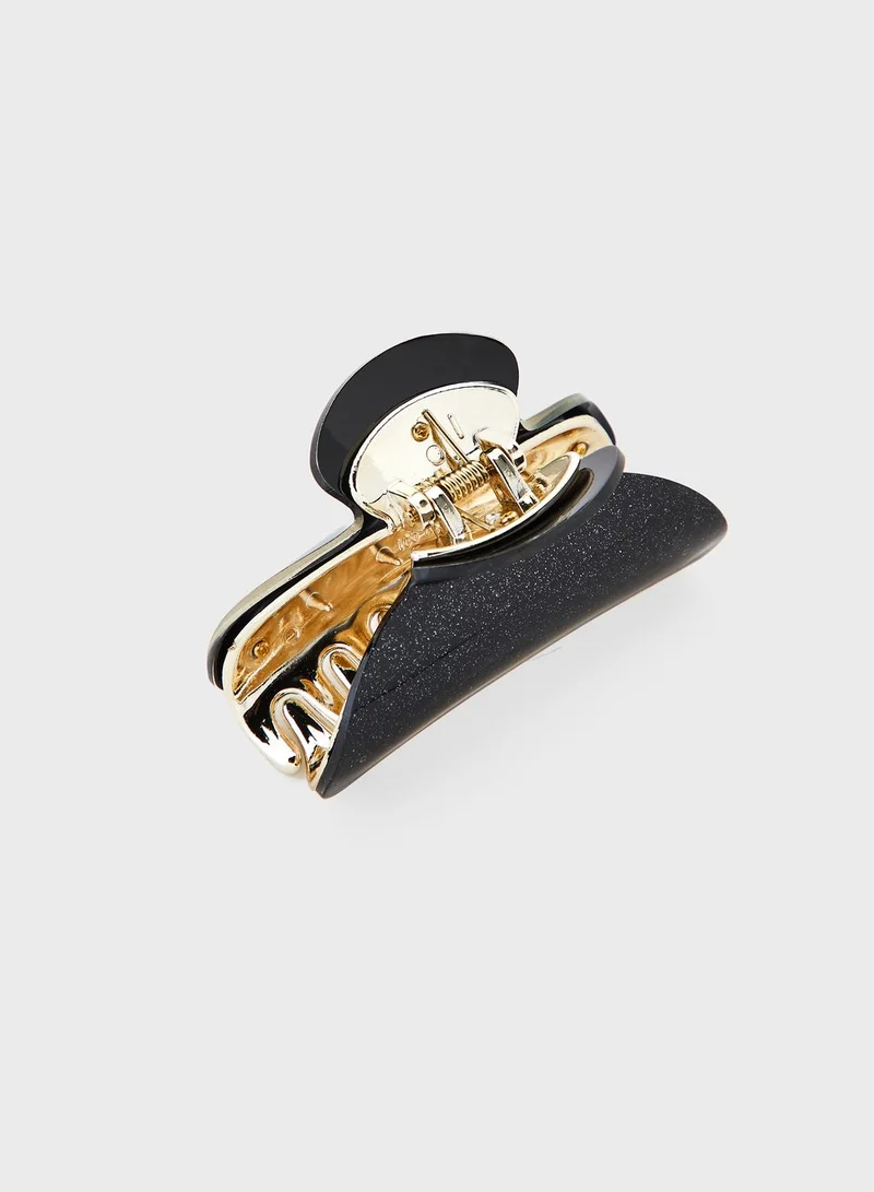 NEW LOOK Single Large Glitter Bulldog Hairclip