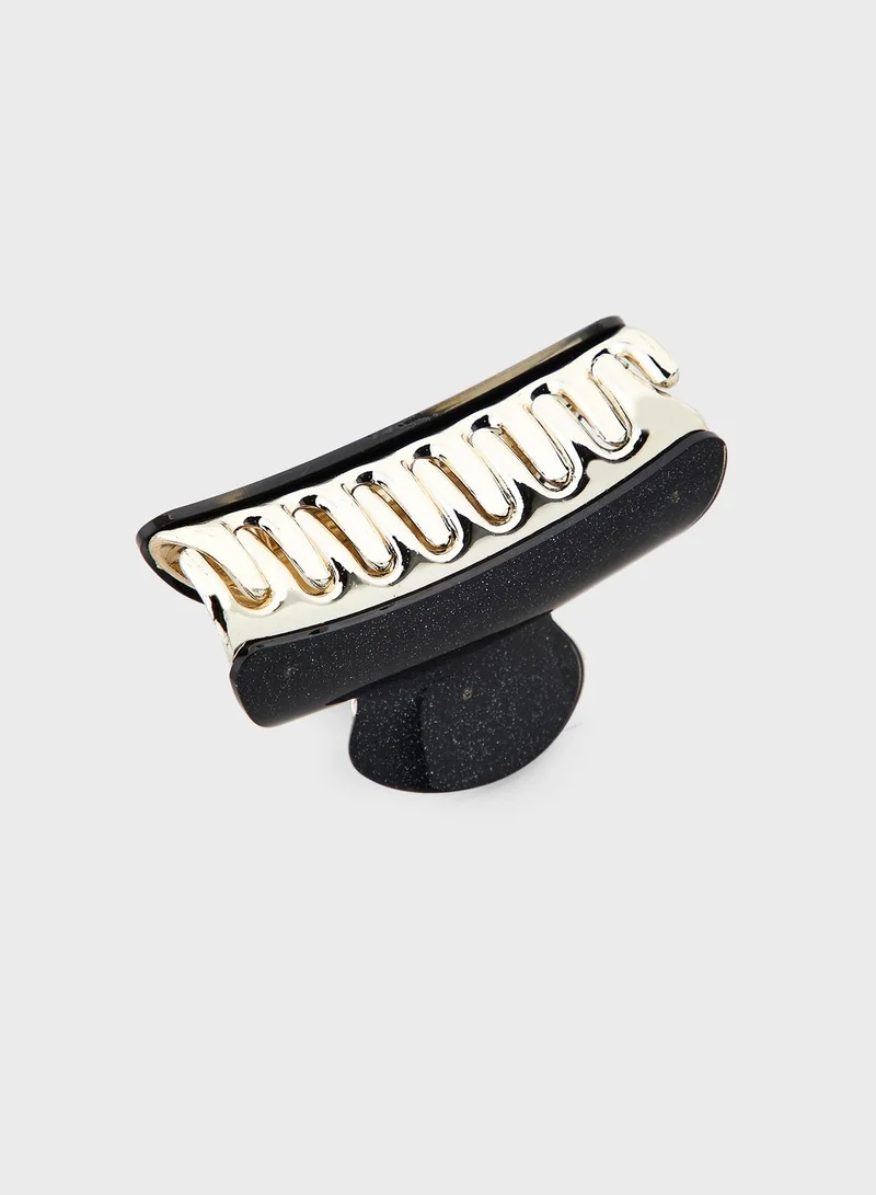NEW LOOK Single Large Glitter Bulldog Hairclip