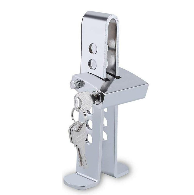 YWHWLX Car Anti-Theft Brake Clutch Lock - Stainless Steel Security Protection Safety Tool - Automobile Hidden Throttle Pedal Lock With 3 Keys - Image 3