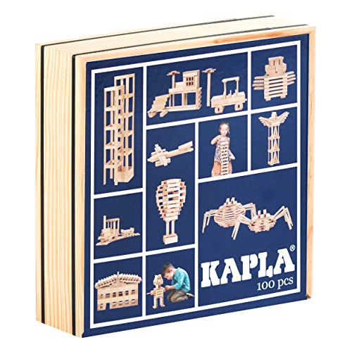 KAPLA Wooden Construction Set 100 Building Planks - Image 1