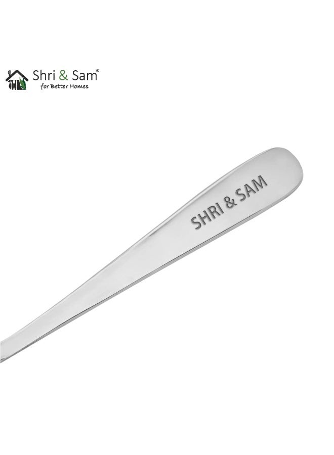 Shri & Sam Stainless Steel GSW Plain Dessert Knife, 2 Pieces - Image 2