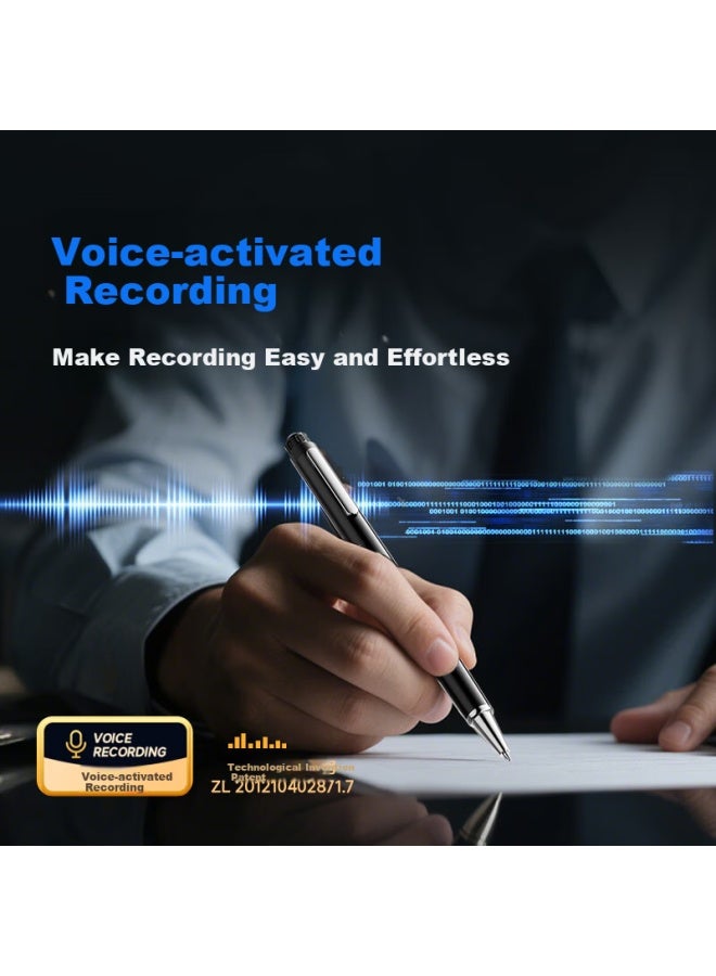 Aigo Smart Pen Voice Recorder R8833, Hd Noise Reduction Recording To Text, Portable One-Button Professional Recorder For Learning, Training, Small Meetings, Interviews, Note-Taking, 16Gb - Image 2