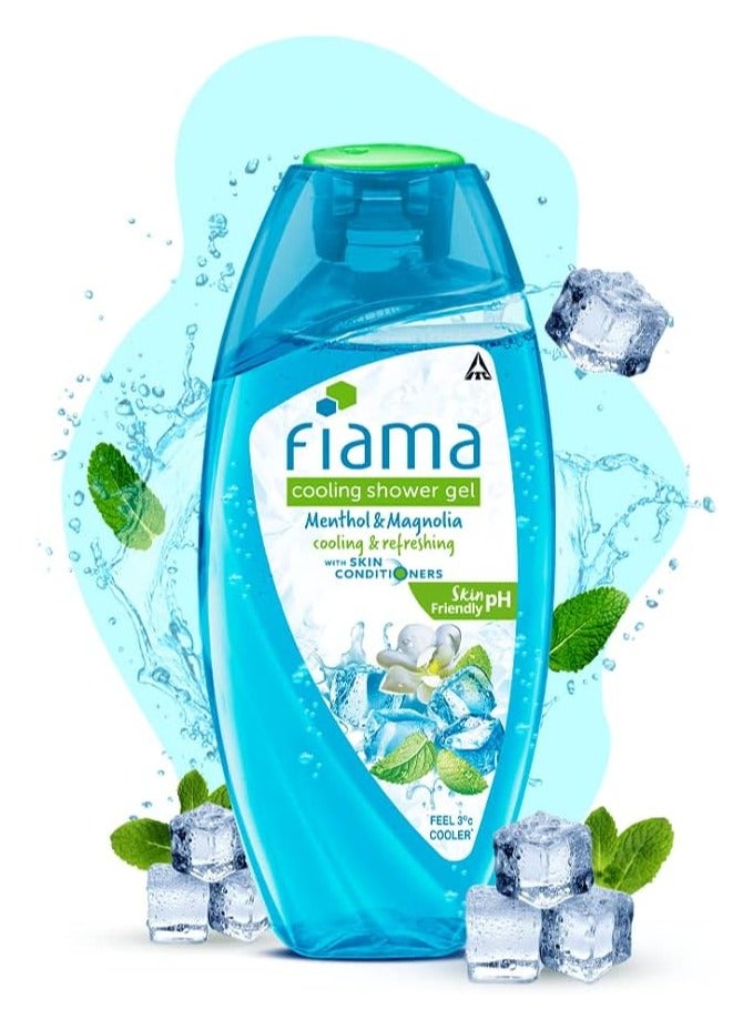 فياما جل الاستحمام المنعش بالمنثول والماغنوليا من فيماما، 250 مل، غسول الجسم (عبوة من 3 قطع) - Image 5