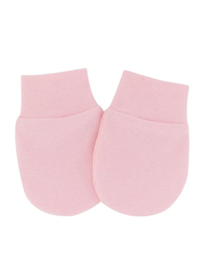 Bambimici Set Of 2 Little Bean Baby Hat And Mittens Pink