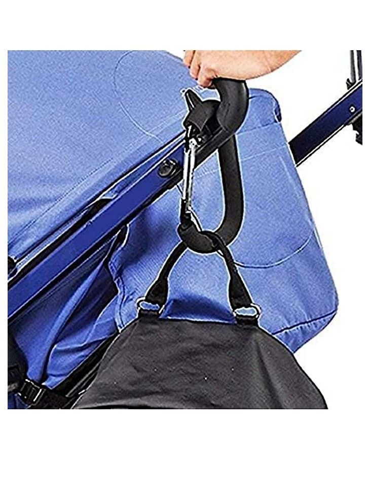 Stroller Shopping Bag Hook Aluminum Black - Image 2