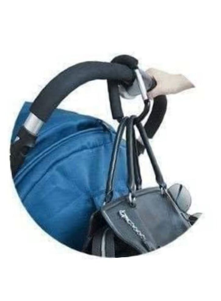 Stroller Shopping Bag Hook Aluminum Black - Image 5