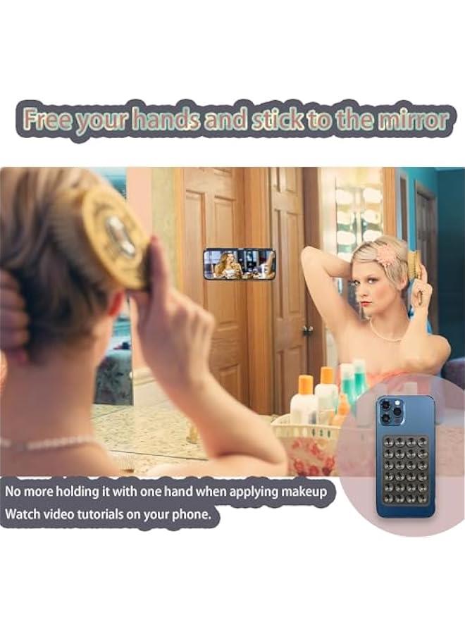 Silicone Suction Phone Case Mount，Hands-Free Mirror Shower Phone Stend,Multi-Purpose Suction Cup Phone Stend for iPhone and Android for Phone ，Tiktok Videos and Selfies - Image 3