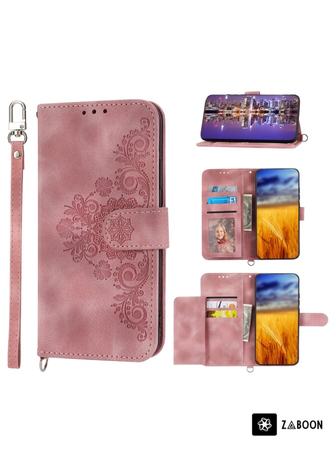 Zaboon Protective Case For Sony Xperia ACE III Skin Feel Sun Flower Pattern Flip Leather  with Lanyard - Image 1