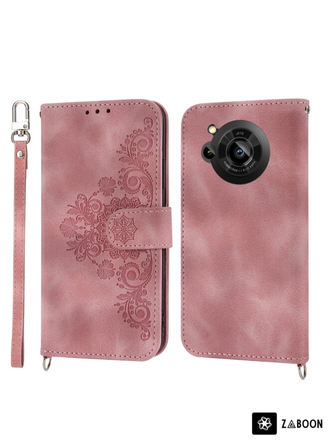 Zaboon Protective Case For Sony Xperia ACE III Skin Feel Sun Flower Pattern Flip Leather  with Lanyard - Image 2