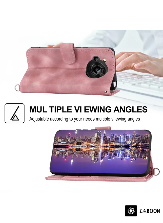 Zaboon Protective Case For Sony Xperia ACE III Skin Feel Sun Flower Pattern Flip Leather  with Lanyard - Image 4