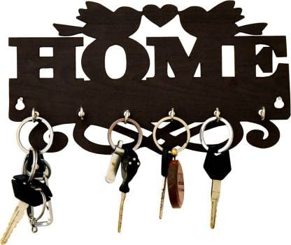 LIFE TIME Streamline Your Daily Routine Sleek Key Holder for Effortless Organization Contemporary Key Rack with Hooks for Home and Office 132 
