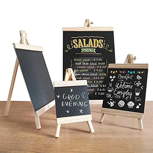 Desi Rang Wooden Chalkboard for Restaurant Bar Menu Memo, Tabletop Display Stand, Message Board (14" inch) - Image 1