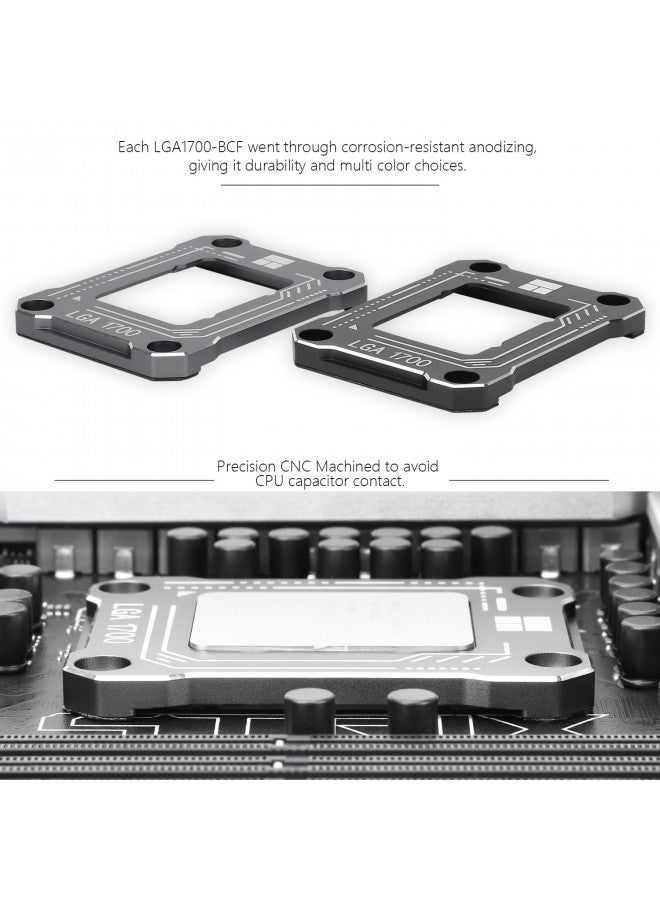 Thermalright Intel 12th/13/14th Generation LGA1700 Anti-Bending Buckle, Curved Pressure Plate, CPU Fixing Buckle, Fully Fitted and Fixed Without Trace Installation (Gray) - Image 3