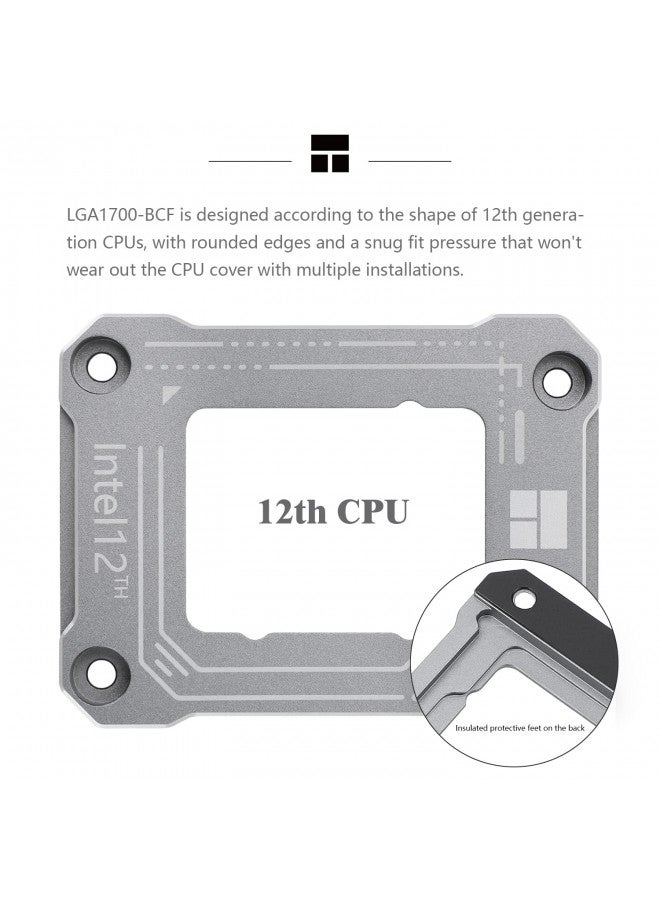 Thermalright Intel 12th/13/14th Generation LGA1700 Anti-Bending Buckle, Curved Pressure Plate, CPU Fixing Buckle, Fully Fitted and Fixed Without Trace Installation (Gray) - Image 4